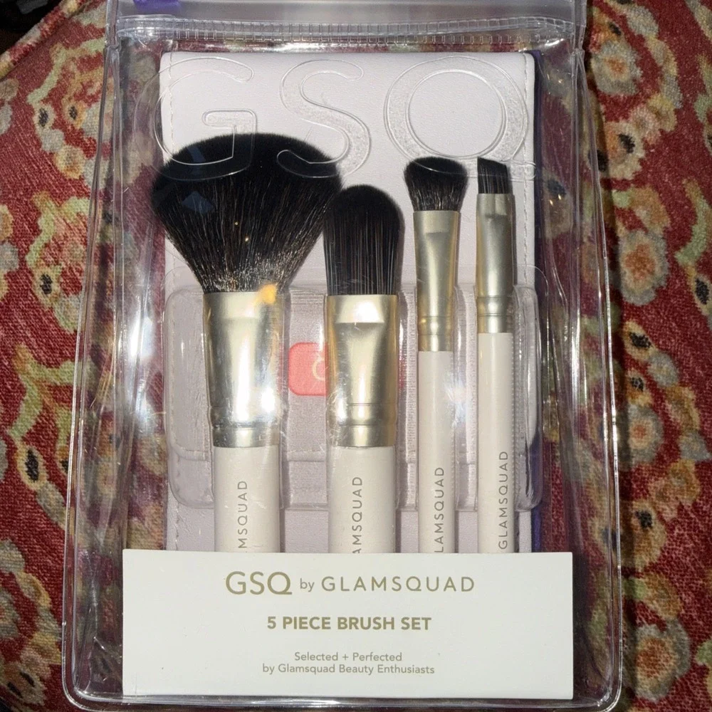 GSQ By‎ Glam Squad 5 pieces Makeup Brush Set New Travel Size